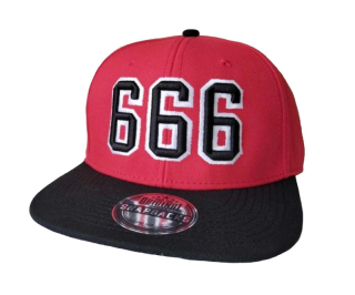 Kšiltovka Outlaw Bastards Snapback 666 Bastard Red